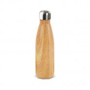 Waterfles hout | RVS details | 500 ml