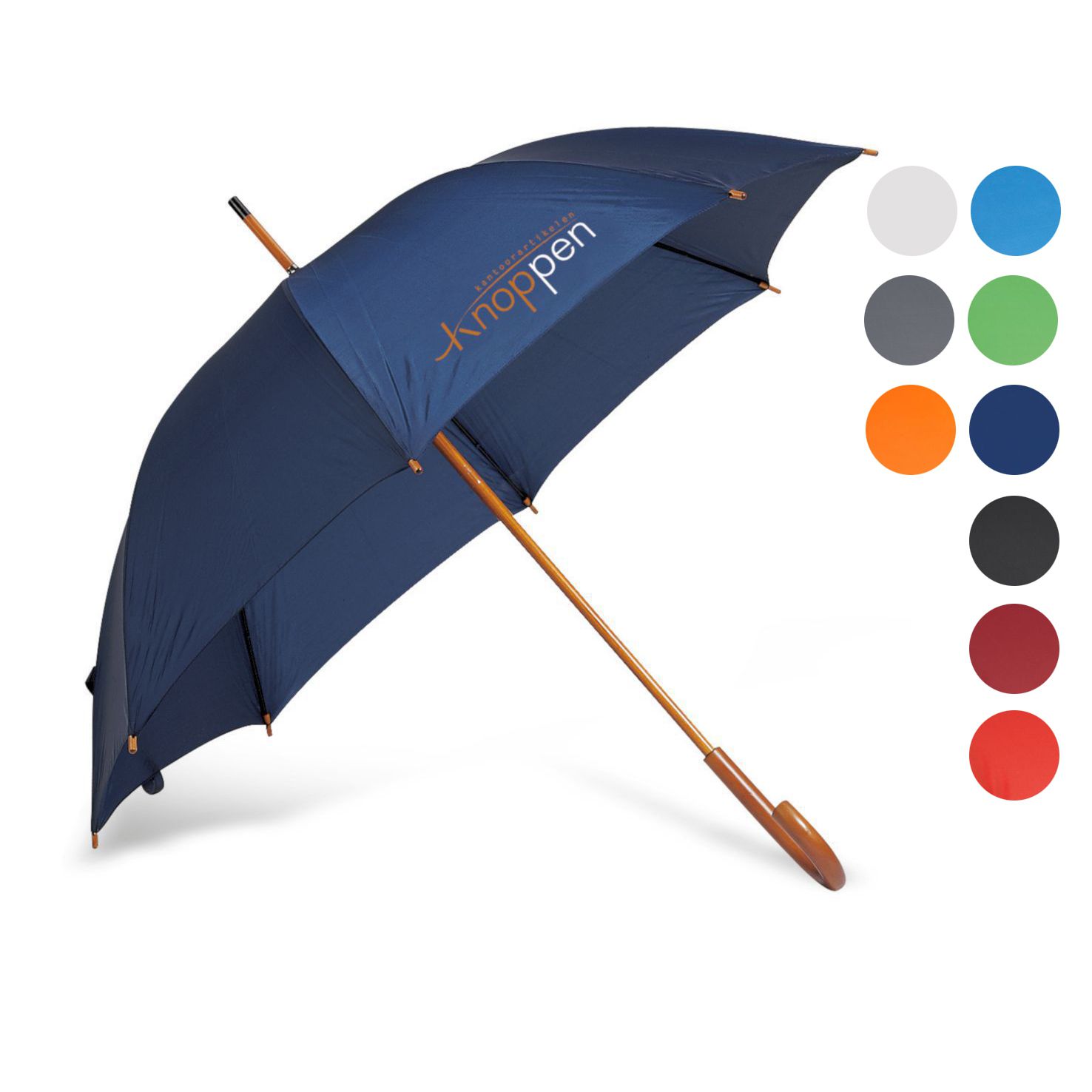 focus Wardianzaak Bakken Paraplu bedrukken | Houten handvat