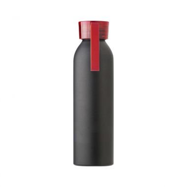 Rode Aluminium fles | Gekleurde dop | 650 ml