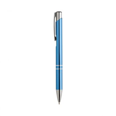 Lichtblauwe Aluminium pen | Glanzend | Kleurrijk