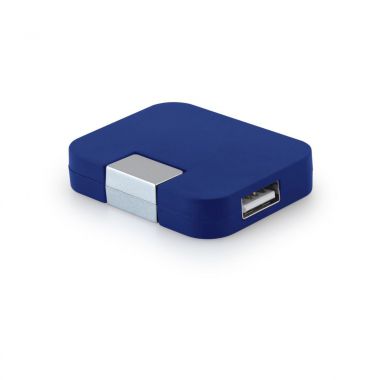 Blauwe USB hub 2.0 | 4 poorten