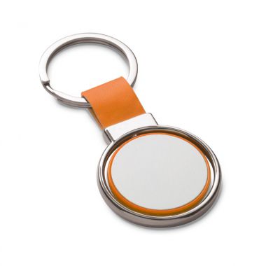 Oranje Metalen sleutelhanger | Roterend