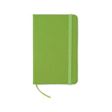 Lime A6 notitieboek met logo