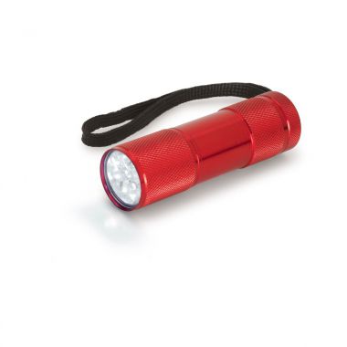 Rode LED zaklamp | Aluminium