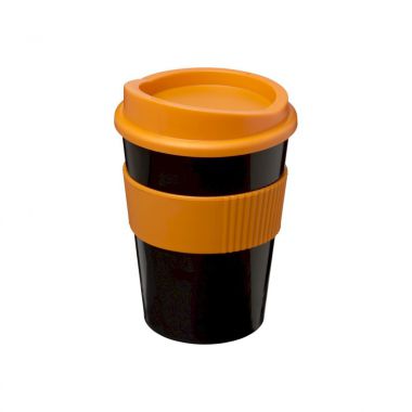 Zwart /  oranje Coffee to go beker | 300 ml