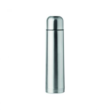 Zilvere Geïsoleerde thermosfles | 1000 ml