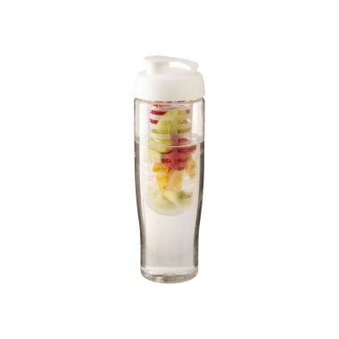 Transparant /  wit Waterfles met fruitinfuser | Gekleurd | 700 ml
