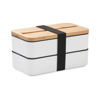 Witte Lunchbox | Gerecycled PP | 2 lagen