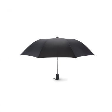 Zwarte Opvouwbare paraplu | Metalen steel | 53 cm