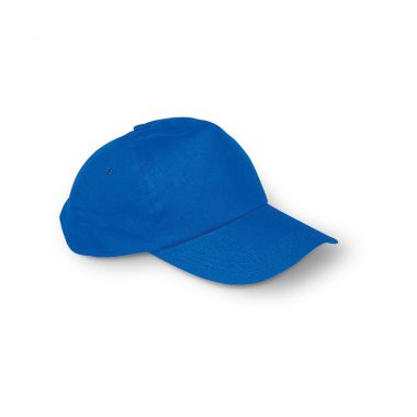 Koningsblauw Katoenen cap | Kunststof sluiting