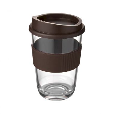 Bruine Coffee to go beker | Transparant | 300 ml