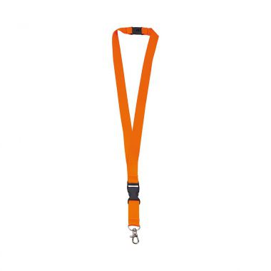 Oranje Keycord polyester | Gekleurd