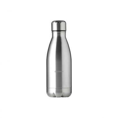 Zilvere RVS waterfles | Lekvrij | 500 ml