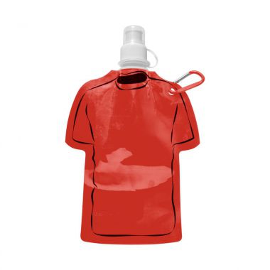 Rode Opvouwbaar waterflesje | T-shirt | 450 ml