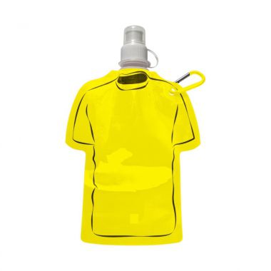 Gele Opvouwbaar waterflesje | T-shirt | 450 ml