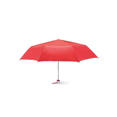 Rode Opvouwbare paraplu | Zakformaat | 53 cm