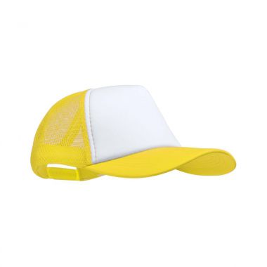 Gele Trucker cap | Klittenbandsluiting