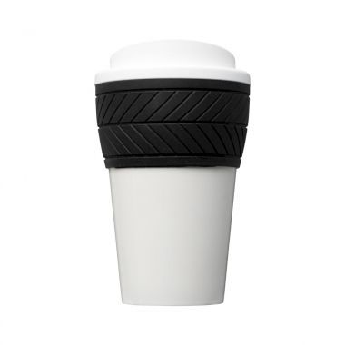 Witte Coffee to go | Geïsoleerd | Siliconen grip | 250 ml