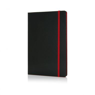 Rood /  zwart Gekleurd notitieboekje | A5