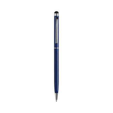 Donkerblauwe Metalen stylus pen | Gekleurd