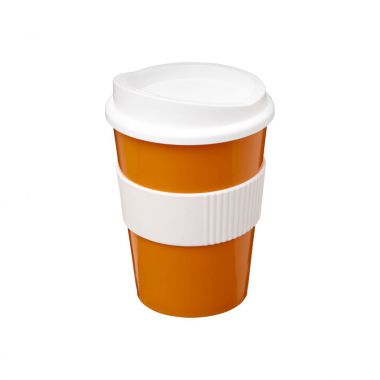 Oranje /  wit Coffee to go beker | 300 ml