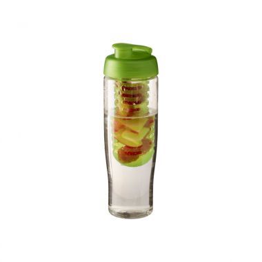 Transparant /  lime Waterfles met fruitinfuser | Gekleurd | 700 ml
