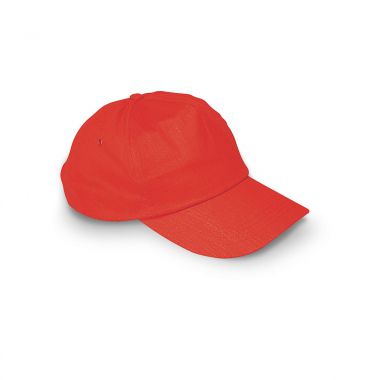 Rode Katoenen cap | Kunststof sluiting