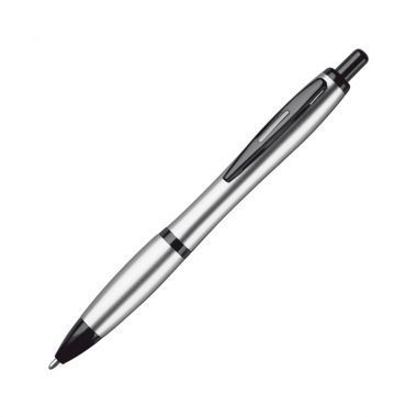 Zilvere Metallic pen | Gekleurde houder