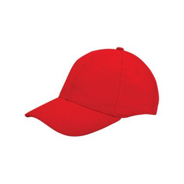Rood / rood Cap | Katoen | Incl. borduren