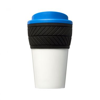 Blauwe Coffee to go | Geïsoleerd | Siliconen grip | 250 ml