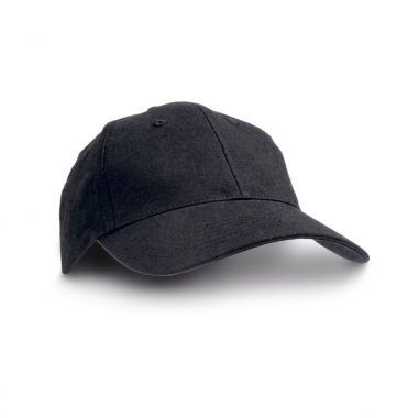 Zwarte Katoenen cap | Buckle sluiting