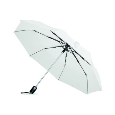 Witte Opvouwbare paraplu | ABS handvat | 53 cm