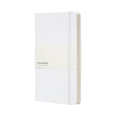 Witte Moleskine | Hardcover | Large | Gelinieerd