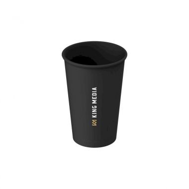 Zwarte Herbruikbare koffiebeker | 300 ml