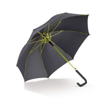 Zwart / lichtgroen Paraplu | Gekleurd accent