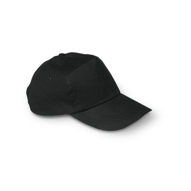 Zwarte Katoenen cap | Kunststof sluiting