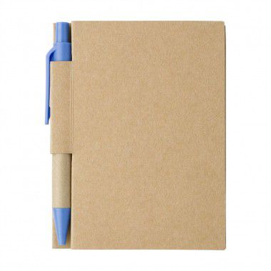 Lichtblauwe Notitieboekje | Balpen | Karton