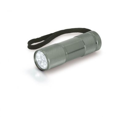 Grijze LED zaklamp | Aluminium