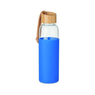 Koningsblauw Glazen fles in Pouch | 500ml