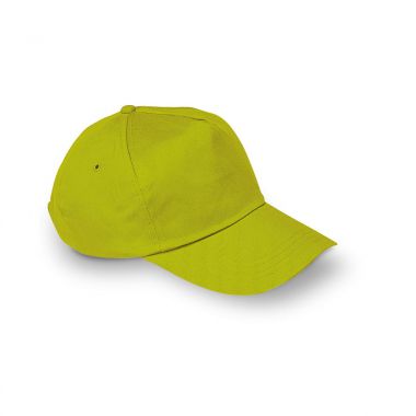 Lime Katoenen cap | Kunststof sluiting