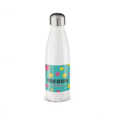 Wit / zilver Drinkfles | Thermos | 500ml