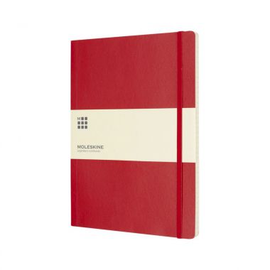 Rode Moleskine | Softcover | Extra large | Gelinieerd
