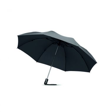 Grijze Opvouwbare paraplu | Omkeerbaar | 58 cm