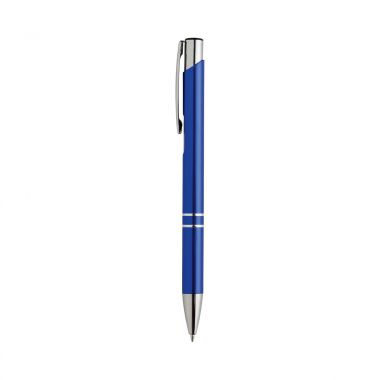 Blauwe Aluminium pen | Glanzend | Kleurrijk