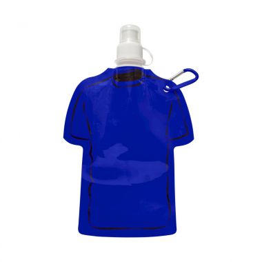 Blauwe Opvouwbaar waterflesje | T-shirt | 450 ml