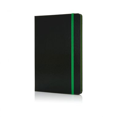 Groen /  zwart Gekleurd notitieboekje | A5