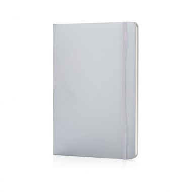 Zilvere Notitieboek met opdruk A5