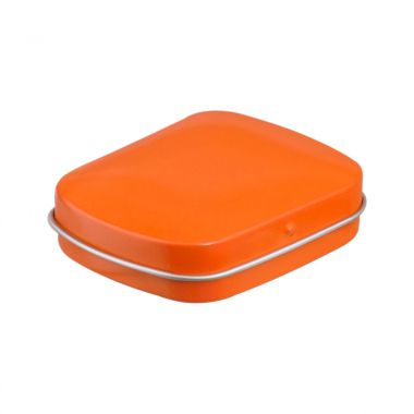 Oranje Blikje pepermunt | Eigen vorm | 23 gram