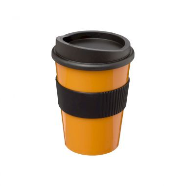 Oranje /  zwart Coffee to go beker | 300 ml