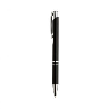 Zwarte Aluminium pen | Glanzend | Kleurrijk